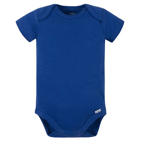 5 Pack Baby Blue Onesies® Brand Premium Bodysuits Gerber Childrenswear