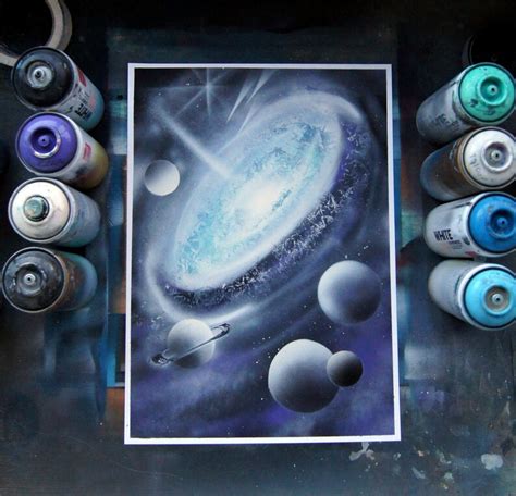 Galaxy Spray Paint Art Spray Paint Picture Art Prints Etsy