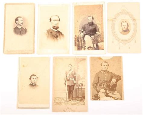 Cartes De Visite Civil War Era Soldiers And Officers