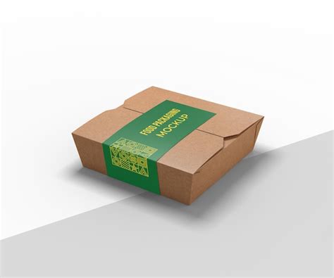 Premium Psd Food Box Packaging Mockup