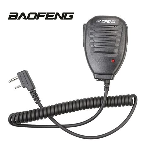 Baofeng Shoulder Handheld Speaker 2 Pin Dual Push To Talk Ptt