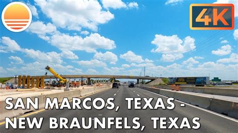 4K60 San Marcos Texas To New Braunfels Texas Drive With Me On
