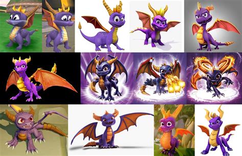 Spyro Has Had A Lot Of Different Designs Within The Past 23 Years