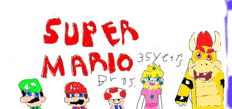 Super Mario Bros 35th Anniversary By Simpsonsfanatic33 On Deviantart