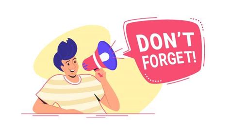 Friendly Reminder Illustrations Royalty Free Vector Graphics And Clip