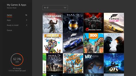 Xbox One Game And Apps Menu Mspoweruser