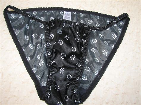 black satin string bikini sissy panties small 19440 hot sex picture