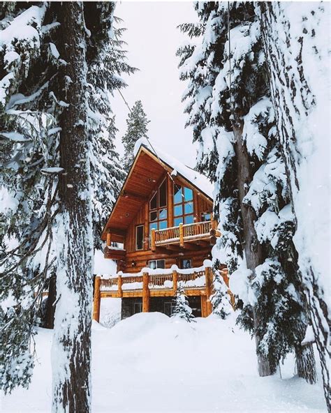 Beautiful Sno 😍😍 Snowy Cabin Forest Cabin Cabin In The Woods