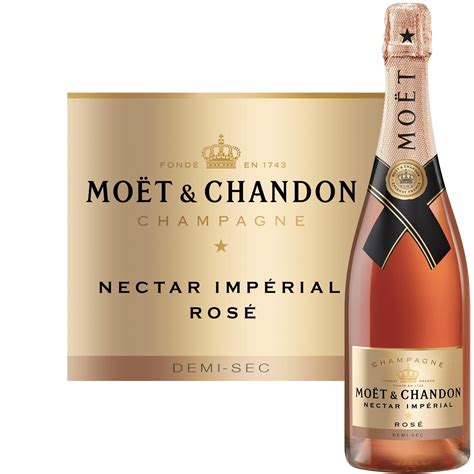 Moët And Chandon Nectar Imperial Rose 75cl Club Champagne