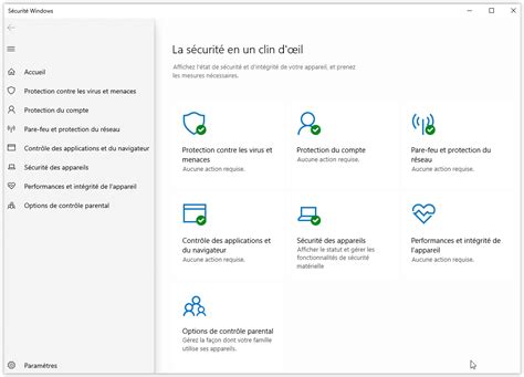 Activer Windows Defender Windows 10 Famille 2021