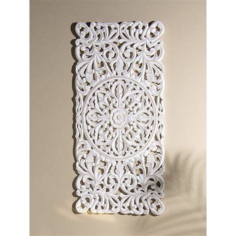 Decorative Rectangle Wall Décor Carved Wood Wall Panels
