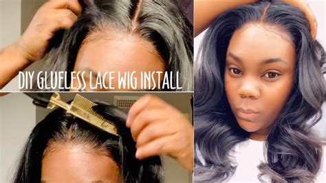 Diy Glueless Lace Wig Install No Molded Bald Cap Ft Ali Grace Hair