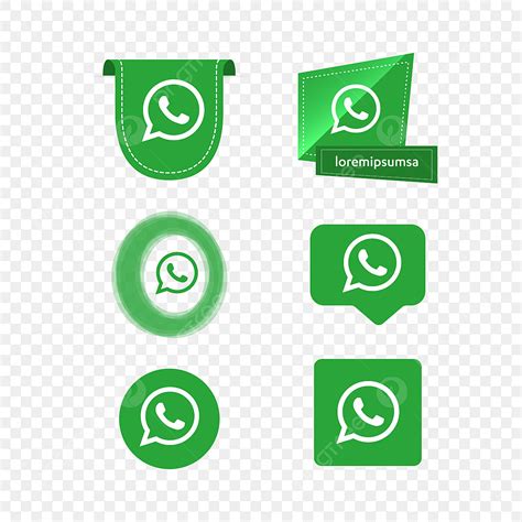 Whatsapp Whats App Icon Logo Collectie Set Social Media Vector