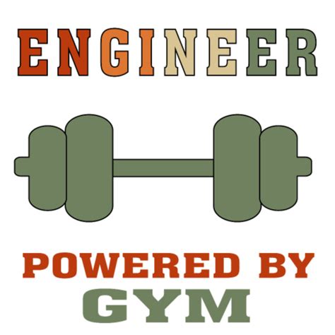 Funny Engineer Powered By Gym Tshirt For Engineers Engineering Humor
