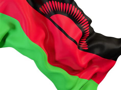 Waving Flag Closeup Illustration Of Flag Of Malawi