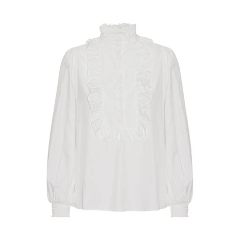 Continue Sally Bluse White Jydepottendk