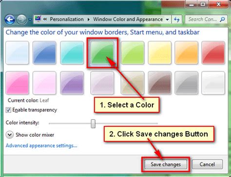 How To Change Taskbar Color Windows 7 Easily
