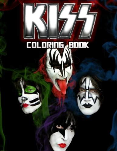 Kiss Coloring Book A Collection Stunning Stress Relief Perfectly