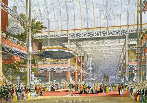 Opening Of The Great Exhibition At Crystal Palace Hyde Park London