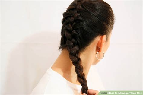 3 ways to manage thick hair wikihow