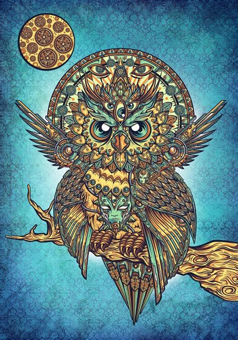 31 Psychedelic Trippy Owl Pictures