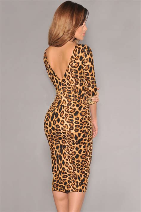 2020 High Quality Sexy Women Half Cheetah Leopard Print Maxi Bodycon