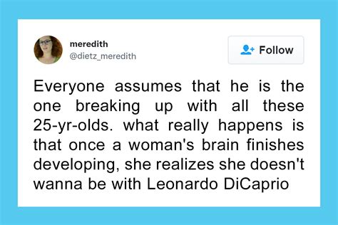 Leonardo Dicaprio Breaks Up With His 25 Year Old Girlfriend And Twitter Cant Hold Back The