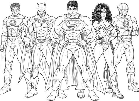 Justice League Unlimited Coloring Page