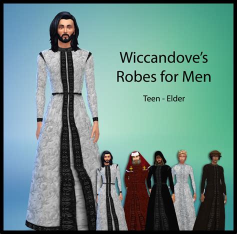 Mens Wiccandoves Robes For Men Simsworkshop