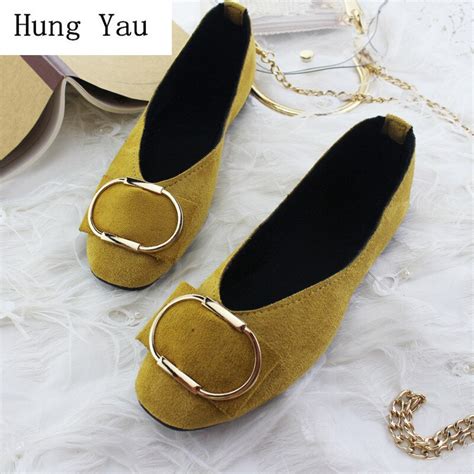 Big Size Women Flats Candy Color Shoes Woman Loafers Shallow Autumn