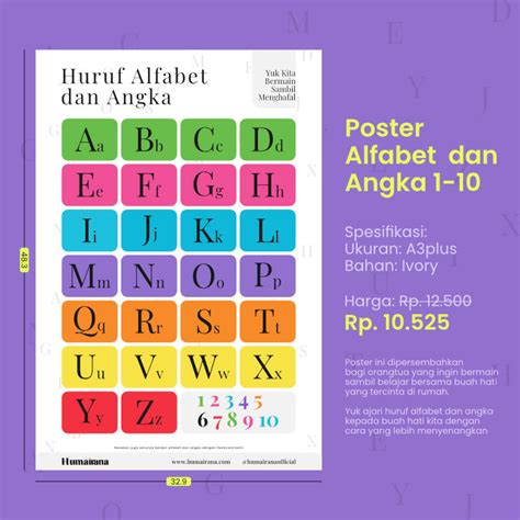 Poster Huruf Alfabet Dan Angka Toko Muslim Title The Best Porn Website