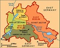 Division of Berlin in 1945. The three allied sectors combined within ...