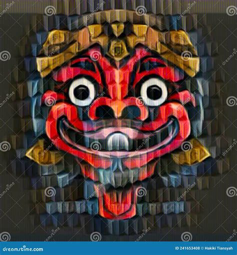 Cepot wayang Art stock abbildung. Illustration von kunst - 241653408