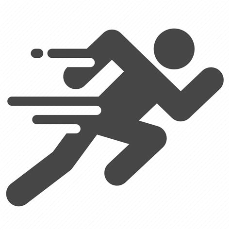 Athletics Competition Fast Runner Running Sprint Icon Download