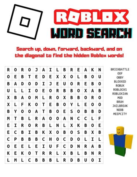 Roblox Word Search Puzzle Game