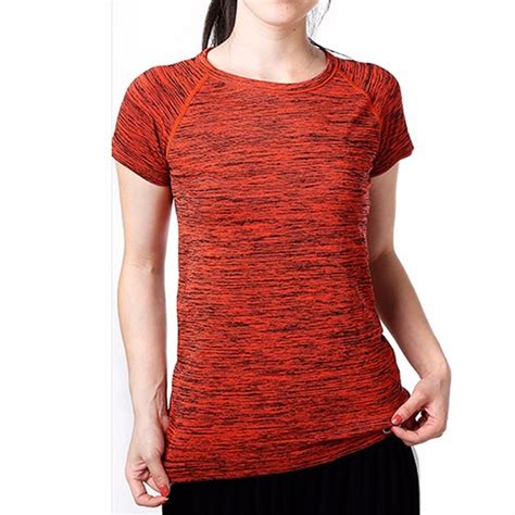 Women Quick Dry Sport Yoga Shirt Short Sleeve Breathable Exercises Yoga