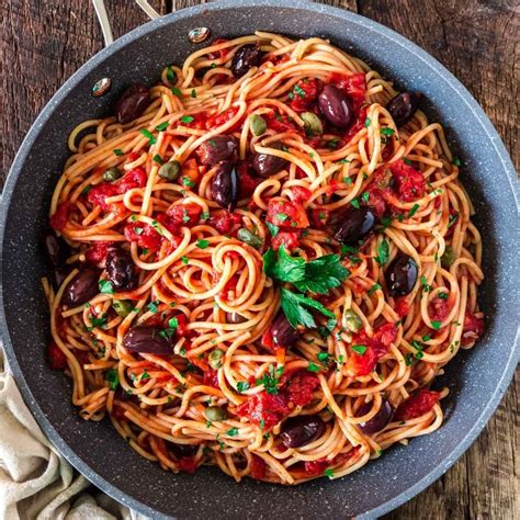 Spaghetti Alla Puttanesca Olivias Cuisine