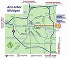Ann Arbor Michigan City Map - Anna Arbor michigan • mappery