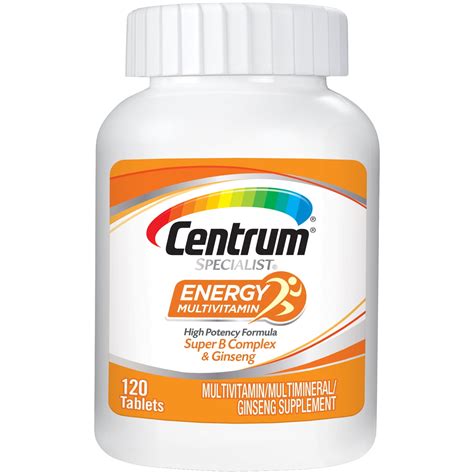 Centrum Specialist Energy Vitamin Multivitaminmultimineral Supplement