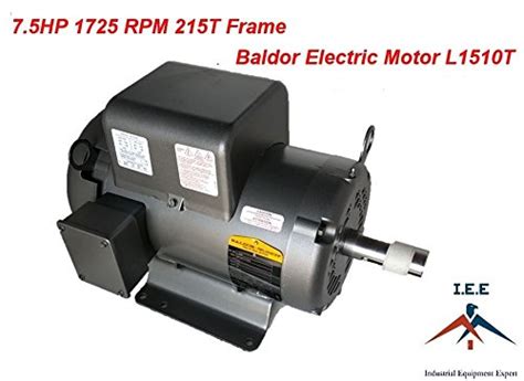 Baldor 75 Hp Electric Motor 1725 Rpm 215t Frame 1 Ph Single Phase 208