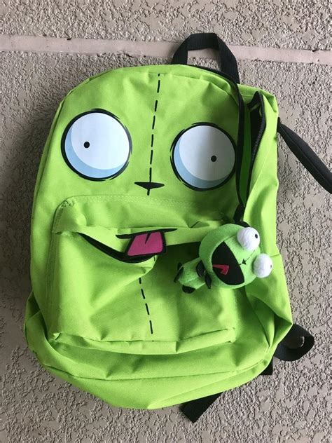 Invader Zim Gir Hot Topic Backpack Green Original Nickelodeon Nicktoon