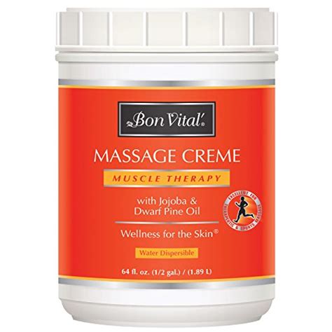 Bon Vital Muscle Therapy Massage Crème Professional Massage Cream With Dwarf Pine Oil