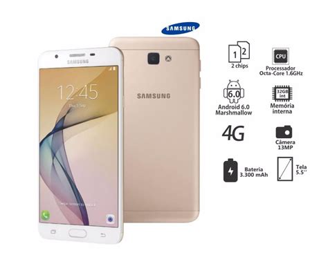 Celular Samsung Galaxy J7 Prime Dourado Anatel Nota Fiscal R 1199