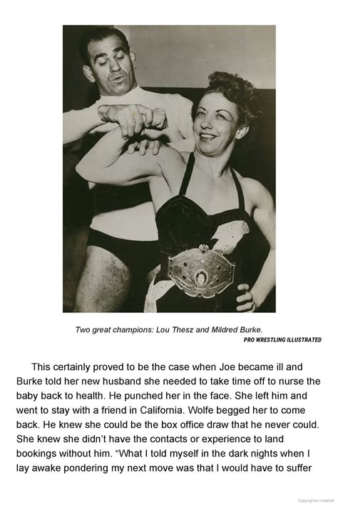 Two Great Champions Lou Thesz And Mildred Burke Sisterhood Of The Squared Circle The History