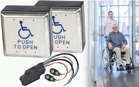 Hd Handicap Wireless Push Button Door Opener Kit Includes 2 Wireless