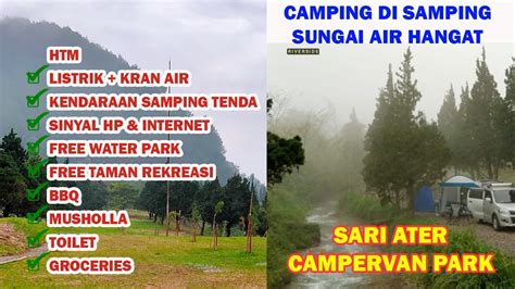 Camping Fasilitas Lengkap Di Samping Sungai Air Hangat Sari Ater