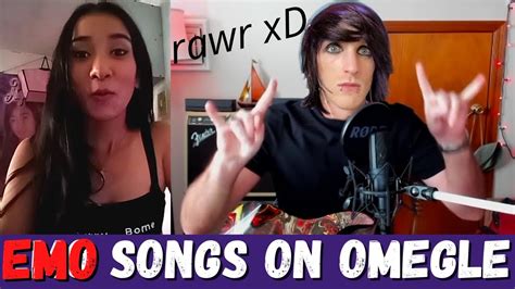 Omegle Singing Gone Wrong She Skipped Me Emo Songs Youtube