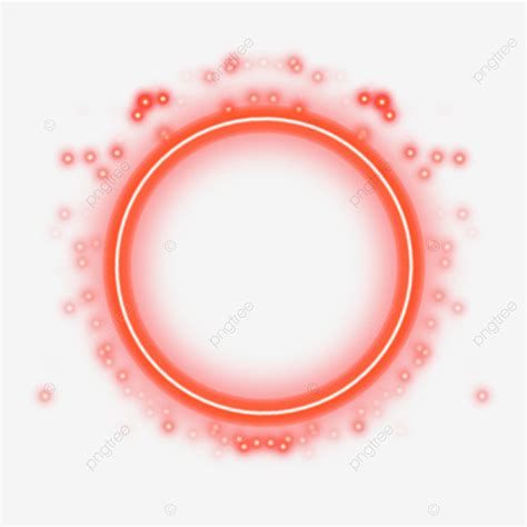 Red Glow Circle Vector Hd Png Images Glowing Red Circle With Sparkling