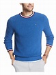 Tommy Hilfiger - TOMMY HILFIGER Mens Blue Long Sleeve Crew Neck Classic ...