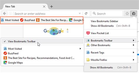 Firefox Bookmarking In Firefox